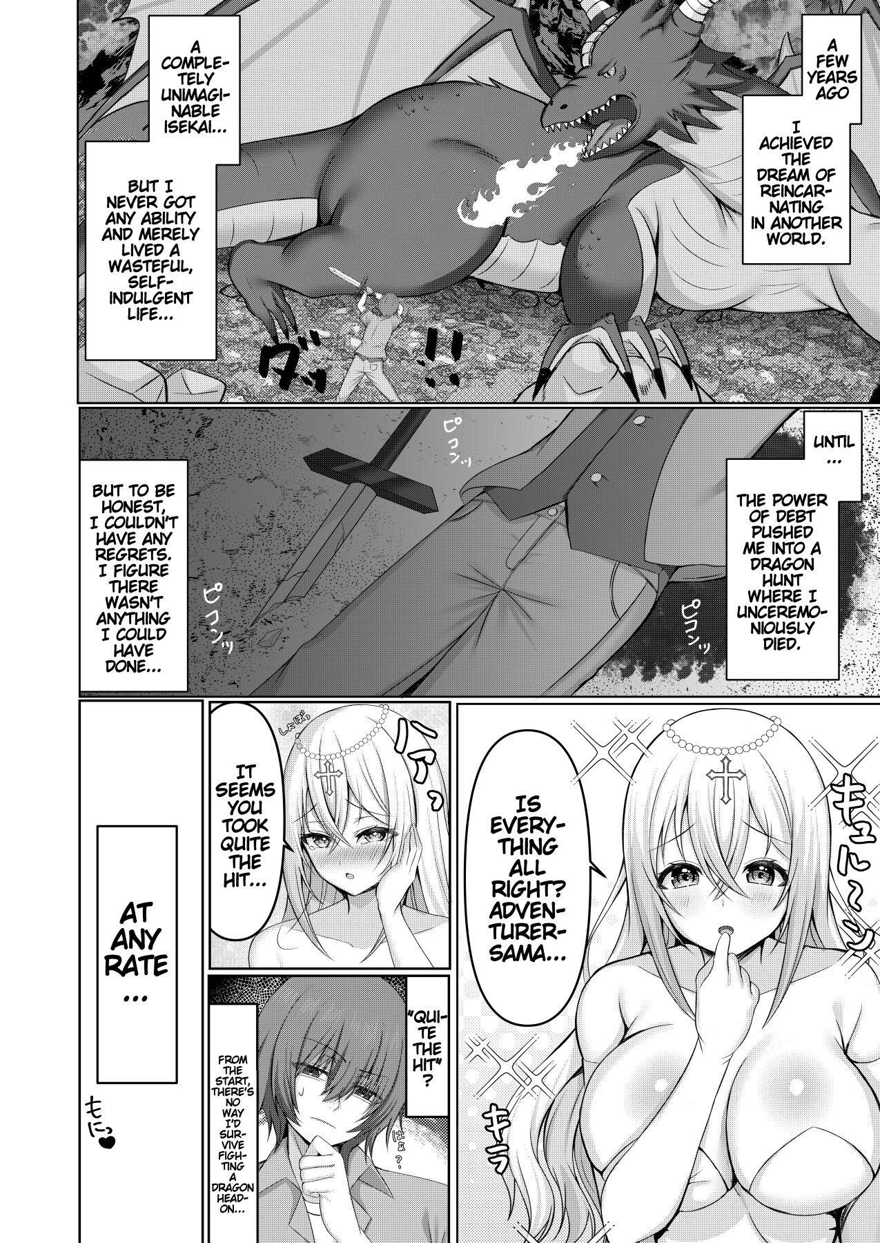 Hentai Manga Comic-I'm a Failure as Another World Reincarnator but a Super Cute Priestess Adores Me!?-Read-3